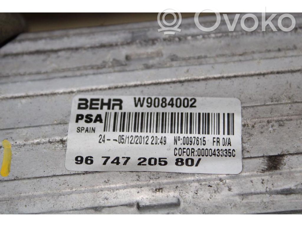 Interkūlerio radiatorius   W9084002,PSA