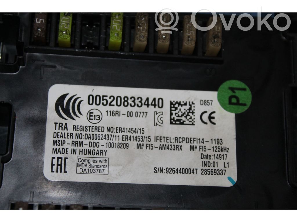 Módulo de fusible   00520833440
