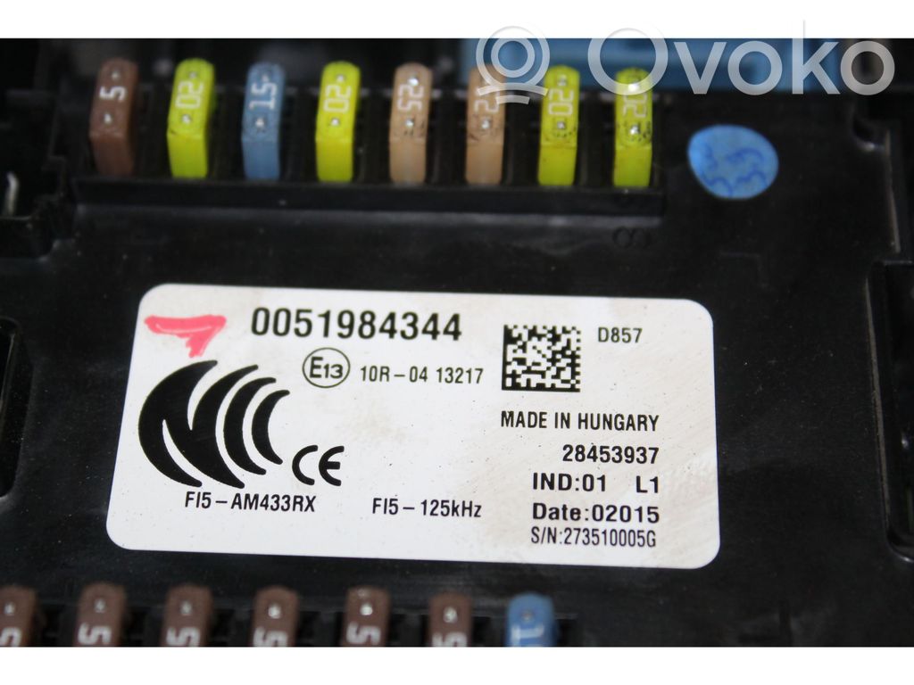 Módulo de fusible   0051984344
