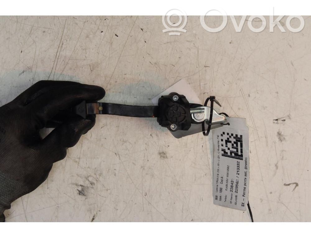 Front door check strap stopper