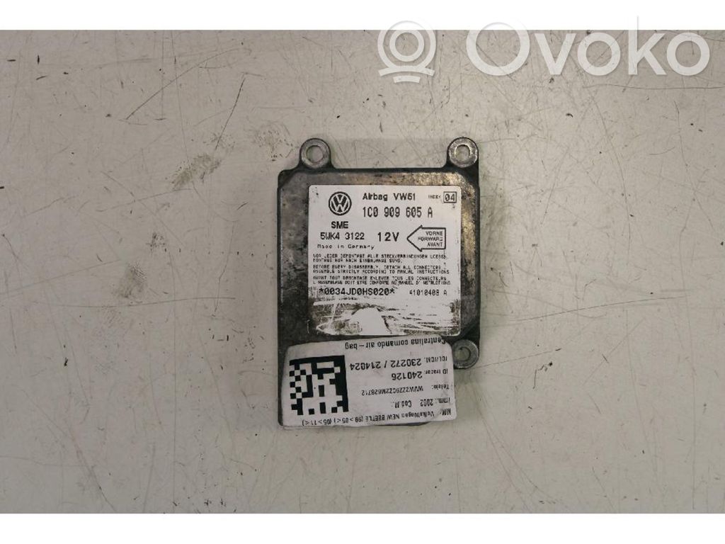 Volkswagen New Beetle Unitate/modul de comandă airbaguri 