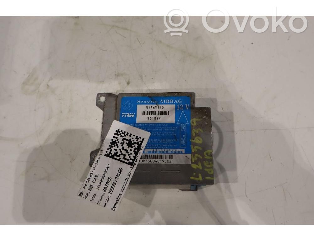 Unitate/modul de comandă airbaguri   51765169