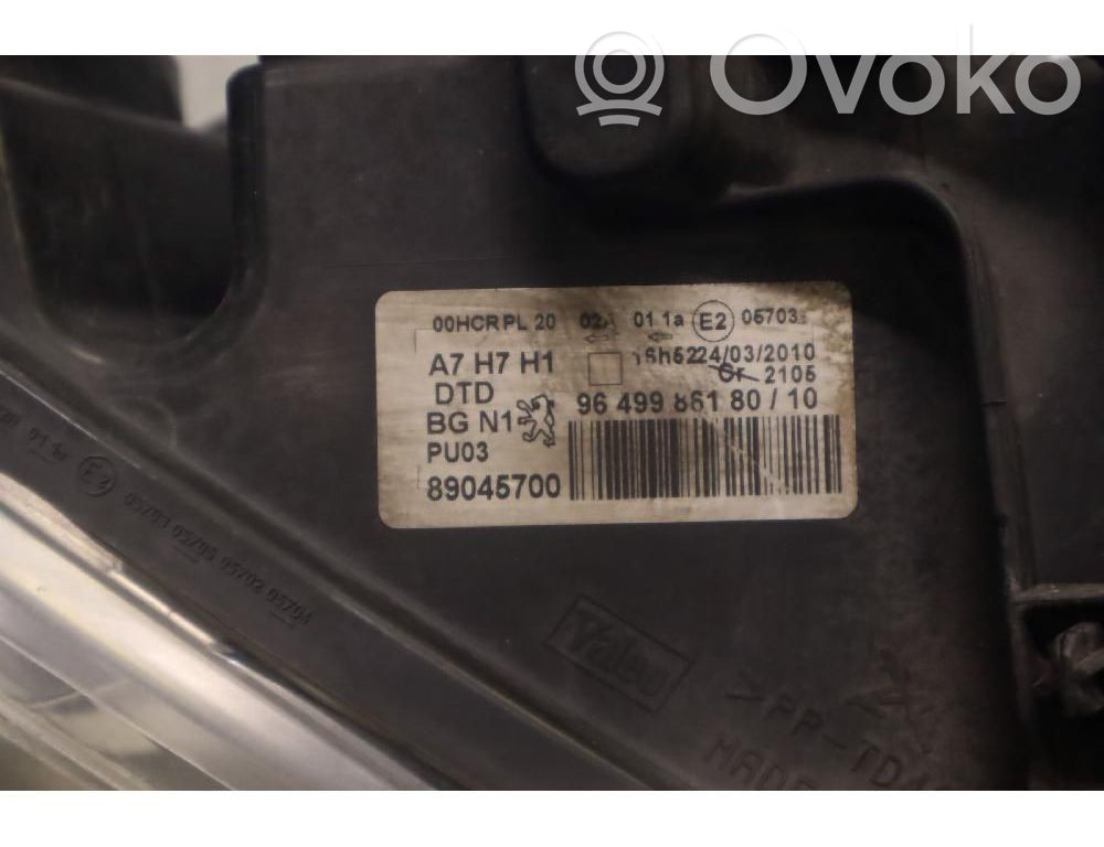 Peugeot 207 Phare frontale 
