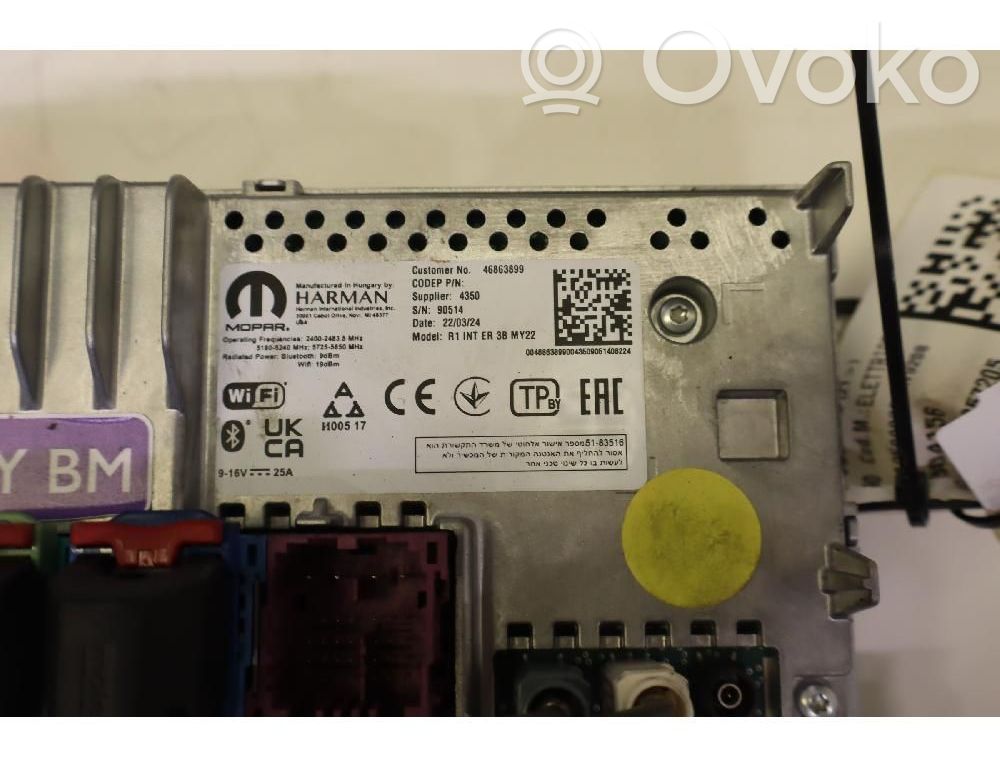 Fiat Ducato Unitate principală radio/CD/DVD/GPS 
