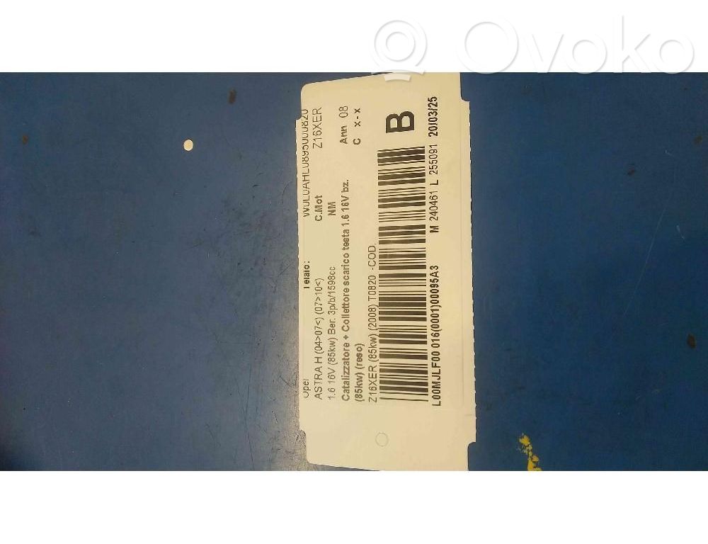 Opel Astra H Filtro antiparticolato catalizzatore/FAP/DPF