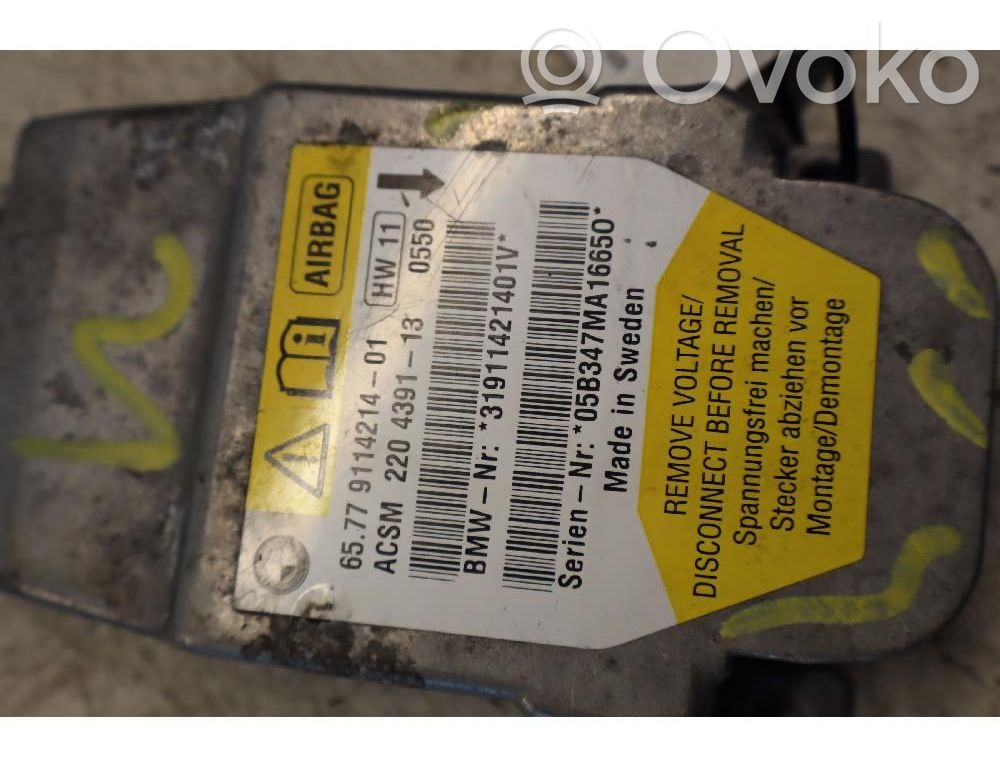 Unidad de control/módulo del Airbag   65776939811