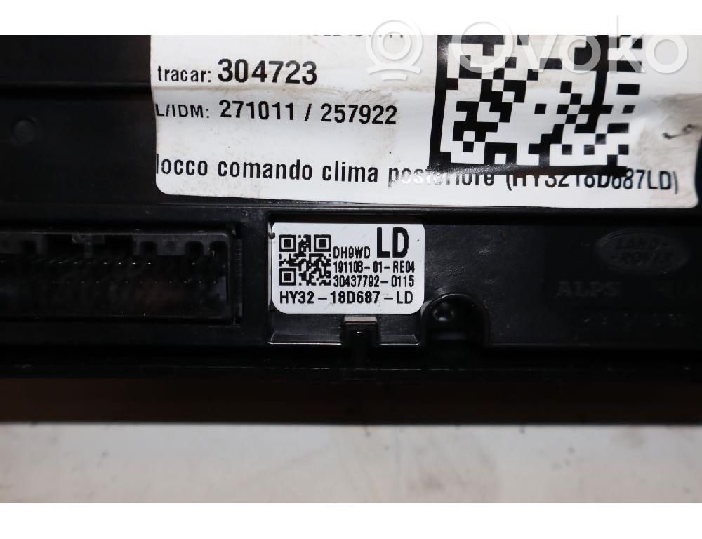 Land Rover Discovery 5 Panel klimatyzacji 