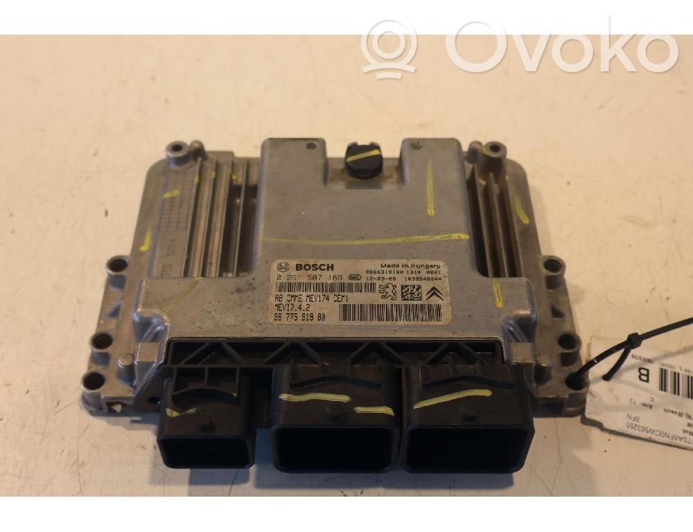 Citroen DS3 Unité / module de commande d'injection de carburant 