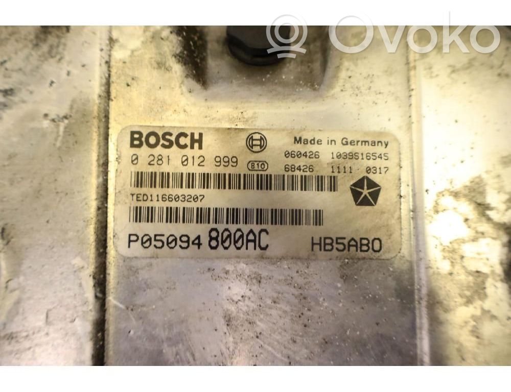 Chrysler Voyager Unitate/modul comandă pompă injecție combustibil 