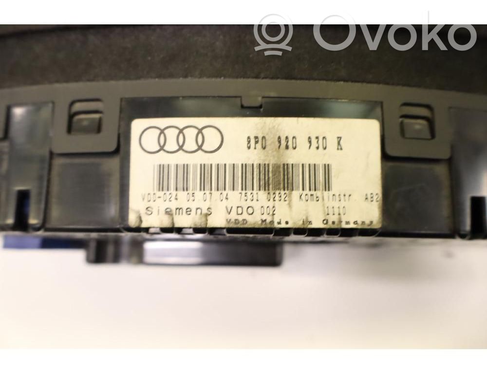 Audi A3 S3 8P Nopeusmittari (mittaristo) 