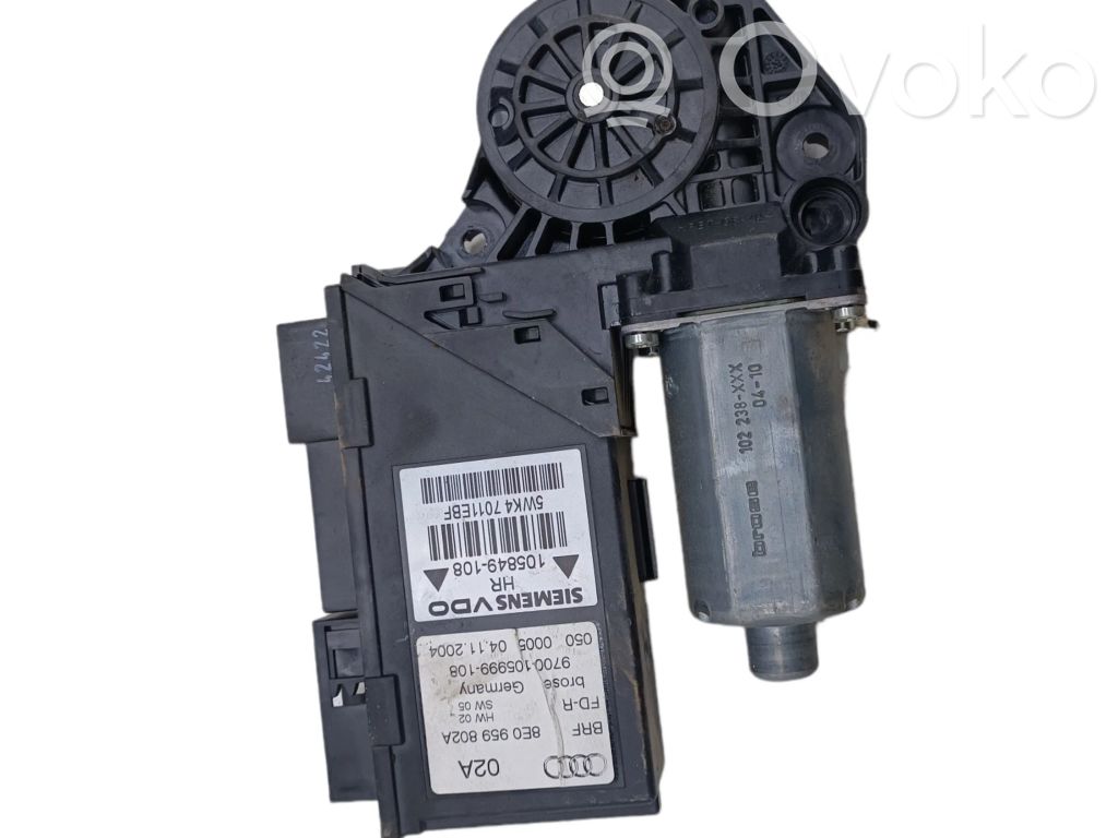Audi A4 S4 B7 8E 8H Takaoven ikkunan nostomoottori 