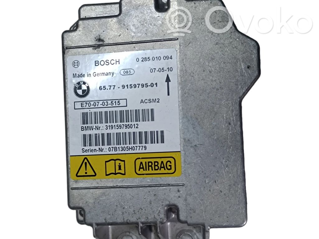 Airbag control unit/module   65779159795,9159795,0285010094