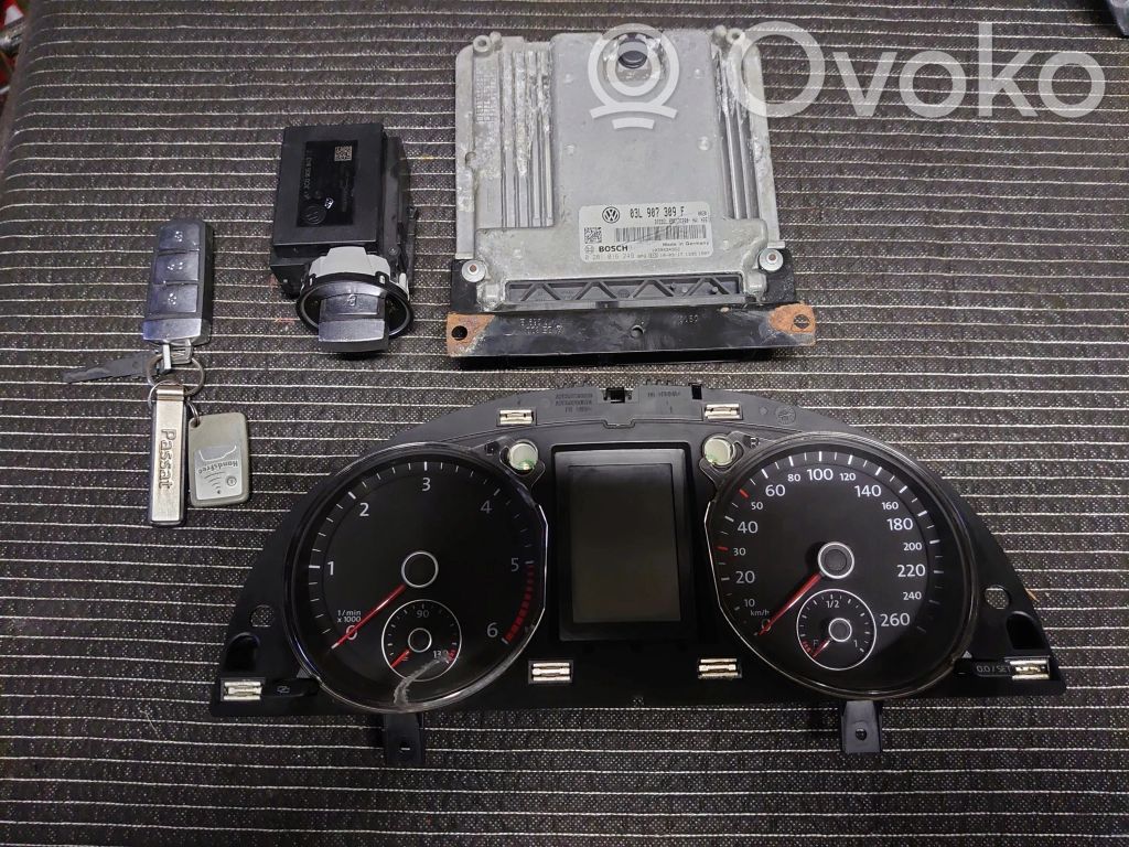 Volkswagen PASSAT B6 Engine ECU kit and lock set 