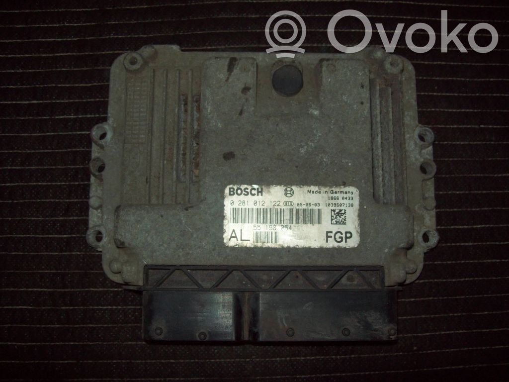 Engine control unit/module   55198054,0281012122,1039S07138