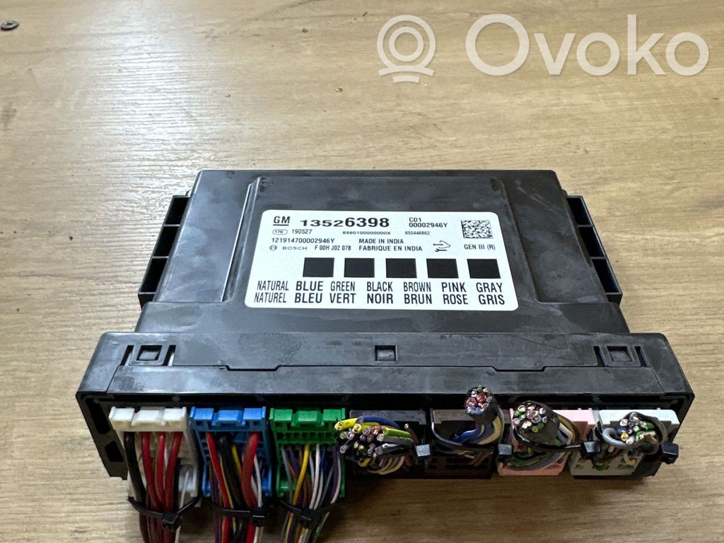 Opel Astra K Module confort 