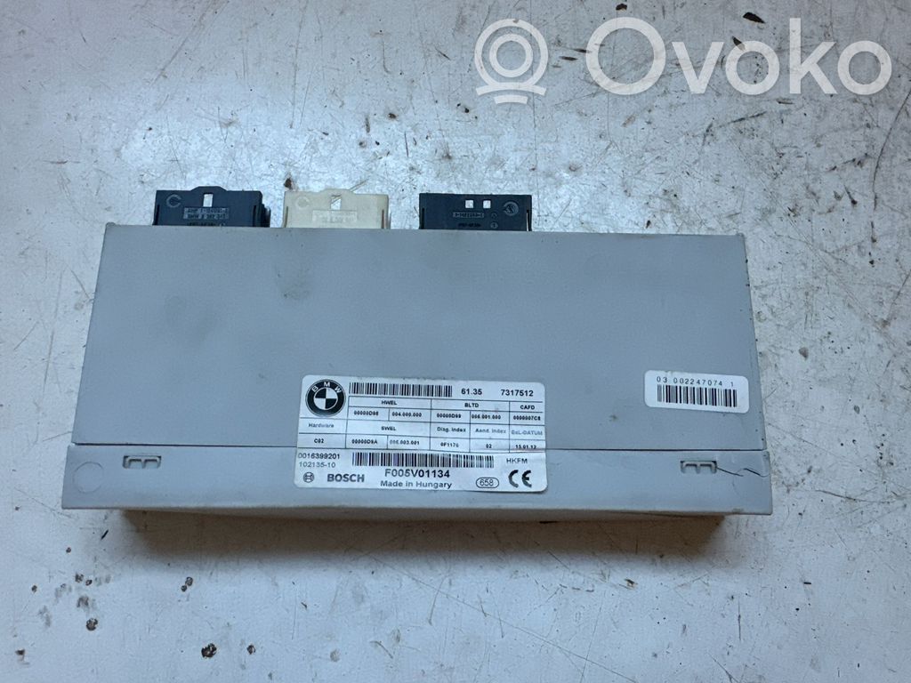 BMW 5 GT F07 Tailgate/trunk control unit/module 