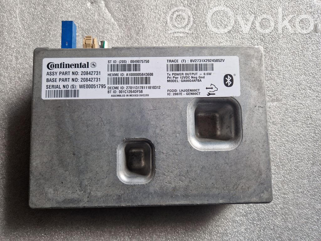 Chevrolet Camaro Bluetooth control unit module 