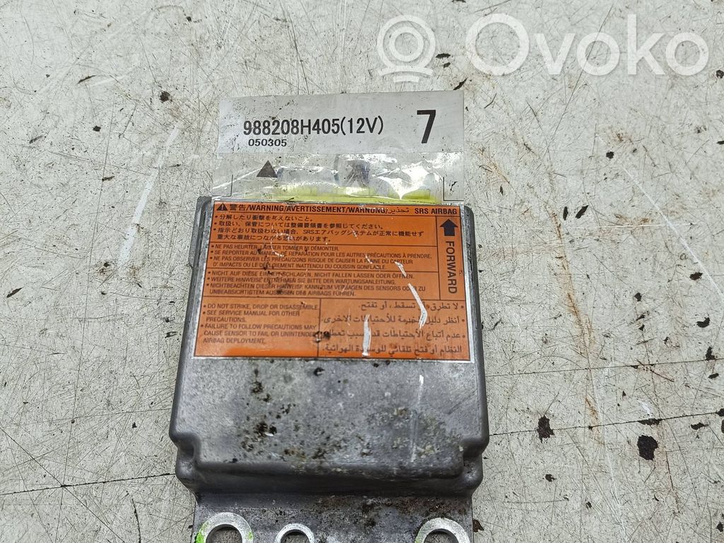 Nissan X-Trail T30 Oro pagalvių valdymo blokas 