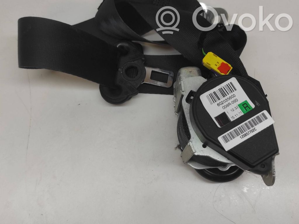 Skoda Octavia Mk2 (1Z) Pas bezpieczeństwa fotela przedniego 