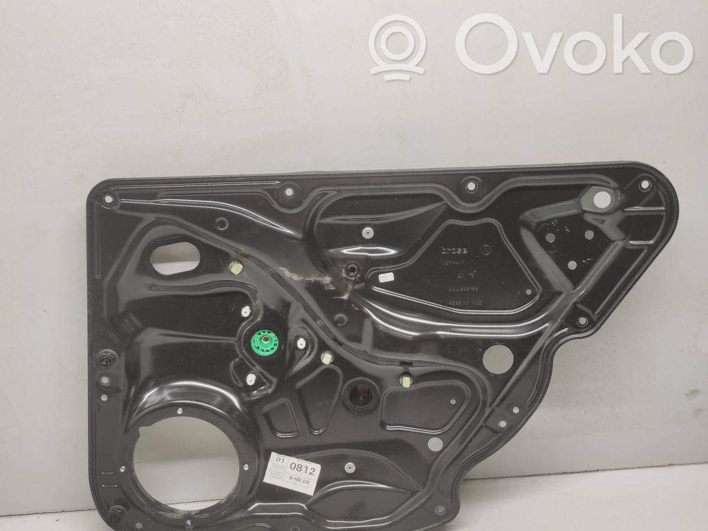 Volkswagen PASSAT B7 Mechanizm podnoszenia szyby tylnej bez silnika 