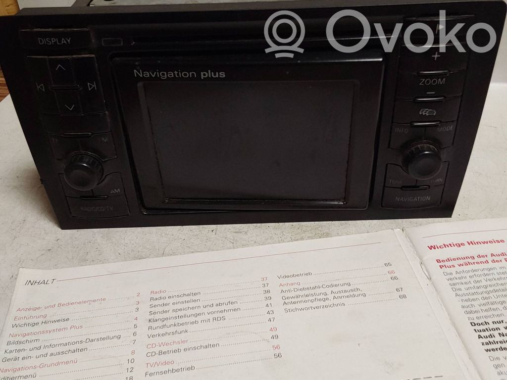 Audi A8 S8 D2 4D Panel / Radioodtwarzacz CD/DVD/GPS 