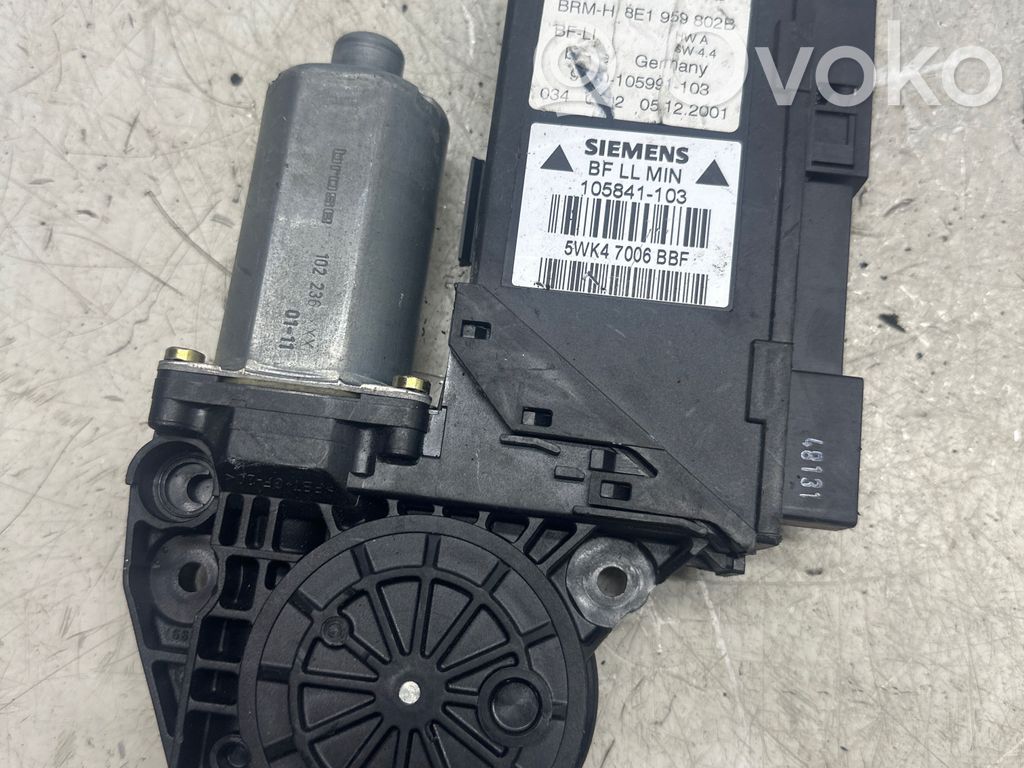 Audi A4 S4 B7 8E 8H Silnik regulatora szyby drzwi przednich 