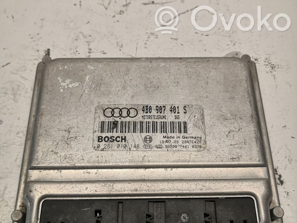 Engine control unit/module   4B0907401S,0281010148