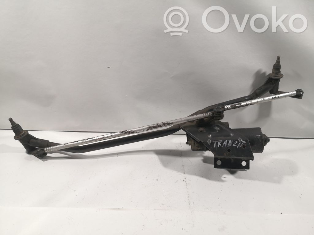 Front wiper linkage and motor