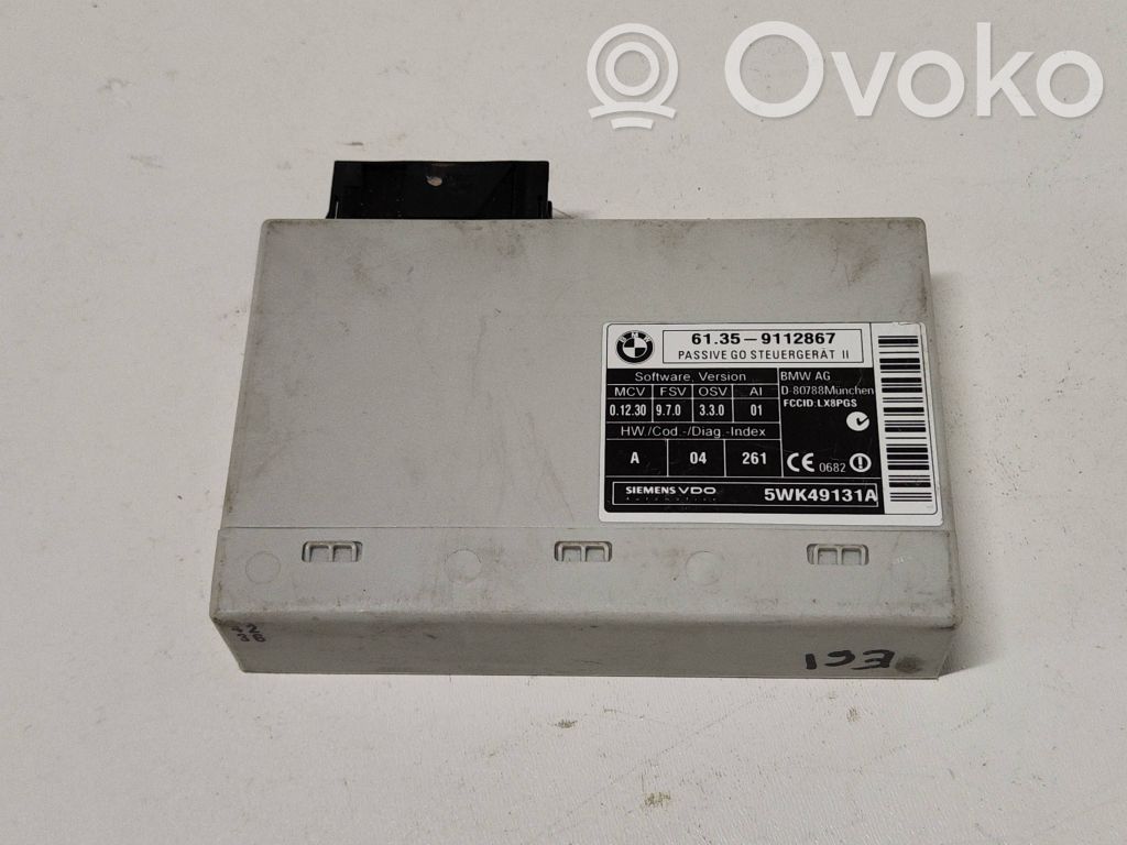 BMW 5 E60 E61 Keyless go vadības bloks 