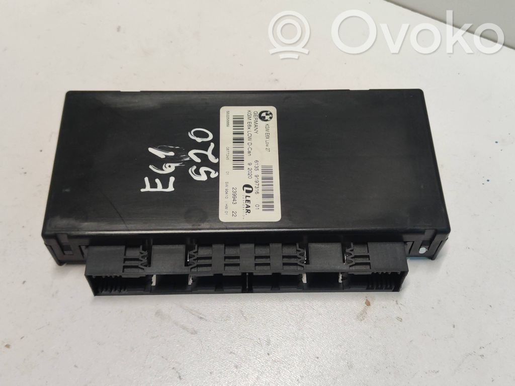 BMW 5 E60 E61 Gateway control module 