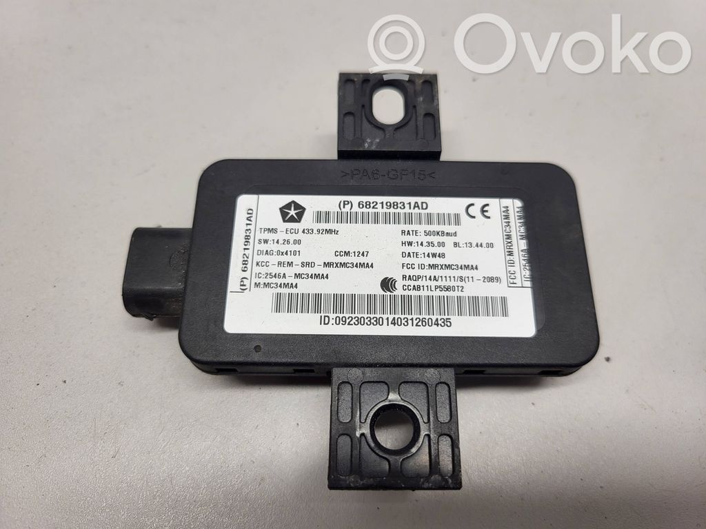 Dodge Challenger Tire pressure control unit 