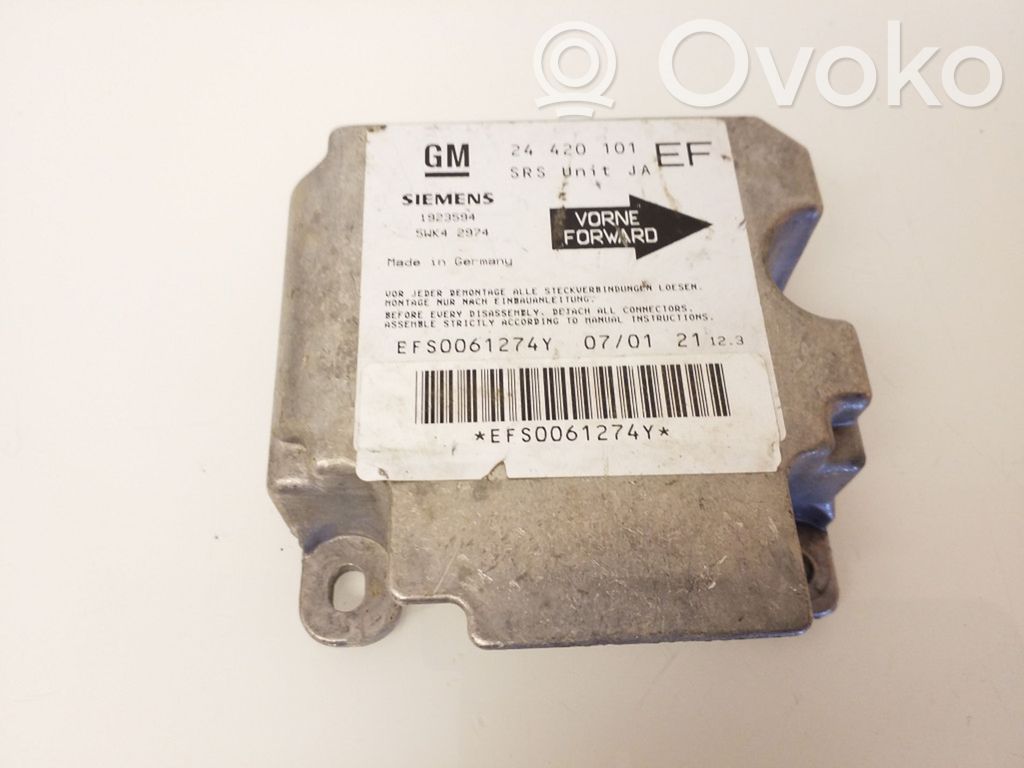 Airbag control unit/module   24420101,EFS0061274Y,1923594