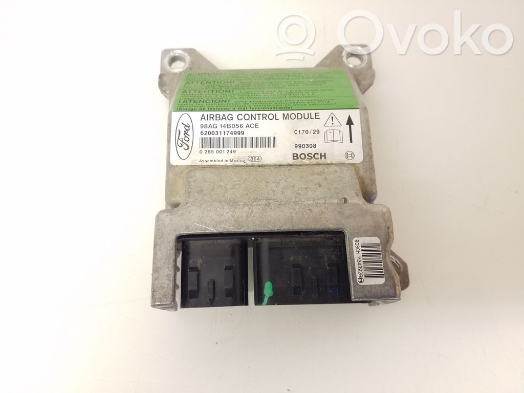 Airbag control unit/module   98AG14B056ACE,990308,0285001249