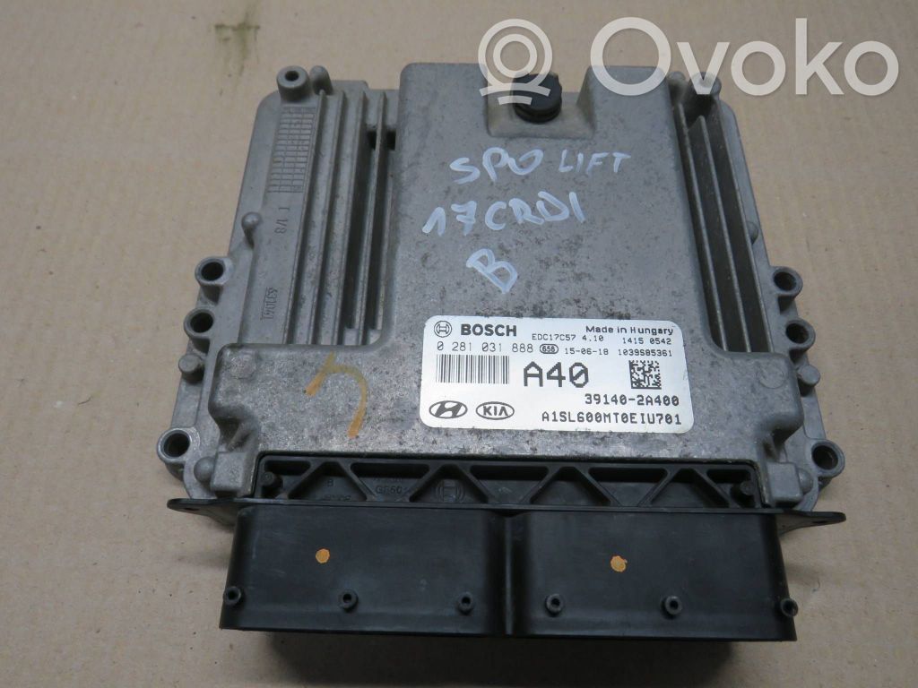 Engine control unit/module   EDC17C57,391402A400,0281031888
