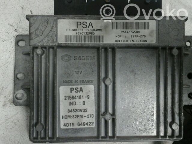 Citroen Xsara Picasso Unitate/modul de control motor 