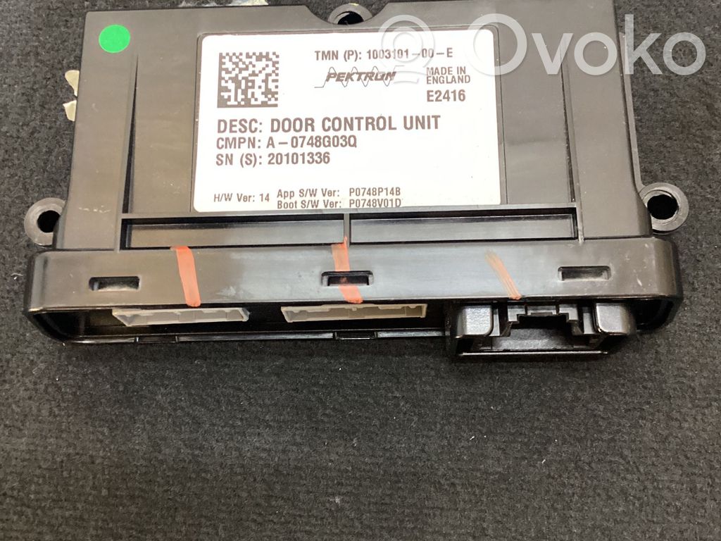 Unité de commande module de porte   100310100E,20101336,A0748G03Q