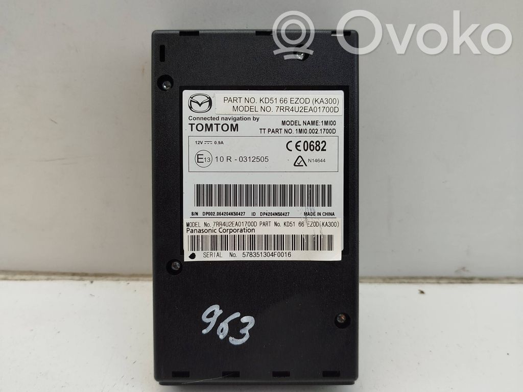 Mazda CX-5 GPS navigation control unit/module 