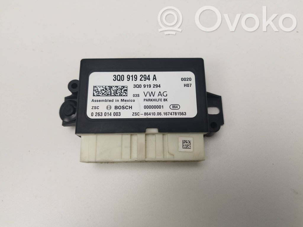Sterownik / Moduł parkowania PDC   3Q0919294A,3Q0919294,0263014003
