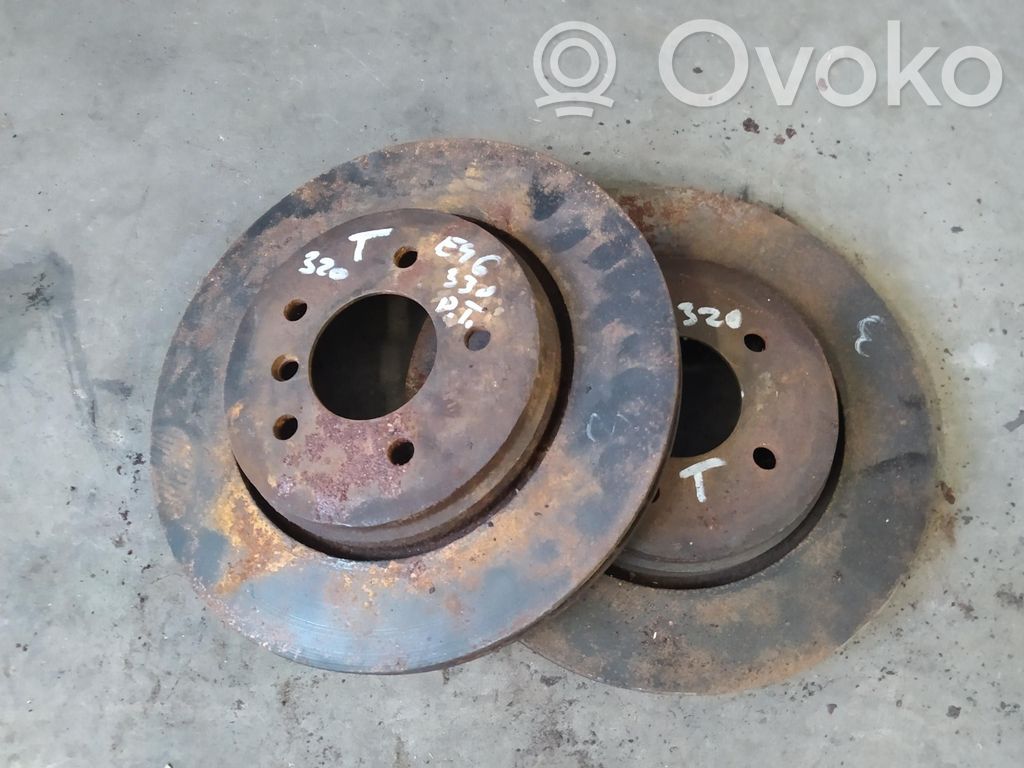 BMW 3 E46 Rear brake disc 