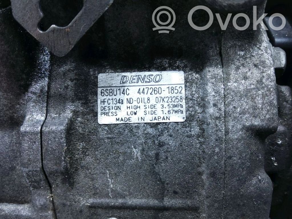 Ilmastointilaitteen kompressorin pumppu (A/C)   1500822,6SBU14C,6SBU14C