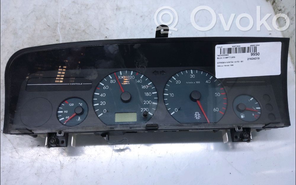 Citroen Xantia Tachimetro (quadro strumenti) 