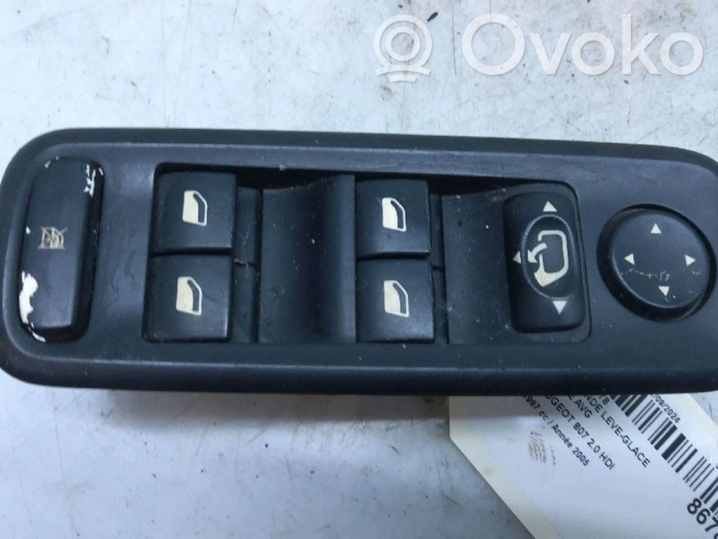 Peugeot 807 Interruptor del elevalunas eléctrico 