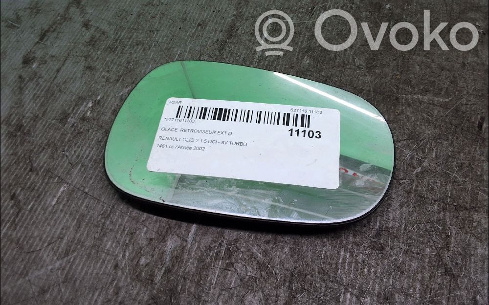 Renault Clio II Spoguļa stikls 