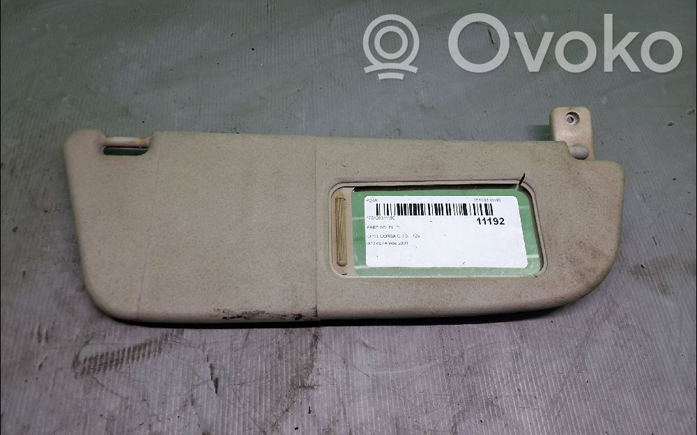 Opel Corsa C Sun visor 