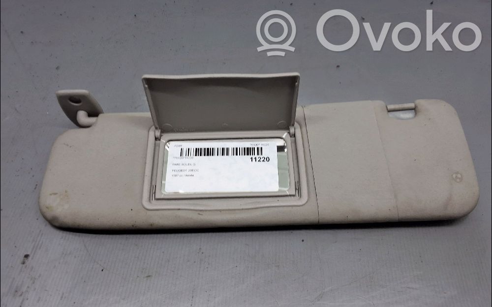 Peugeot 206 CC Sun visor 
