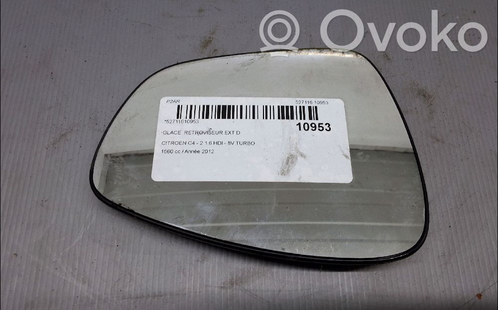Citroen C4 II Spoguļa stikls 