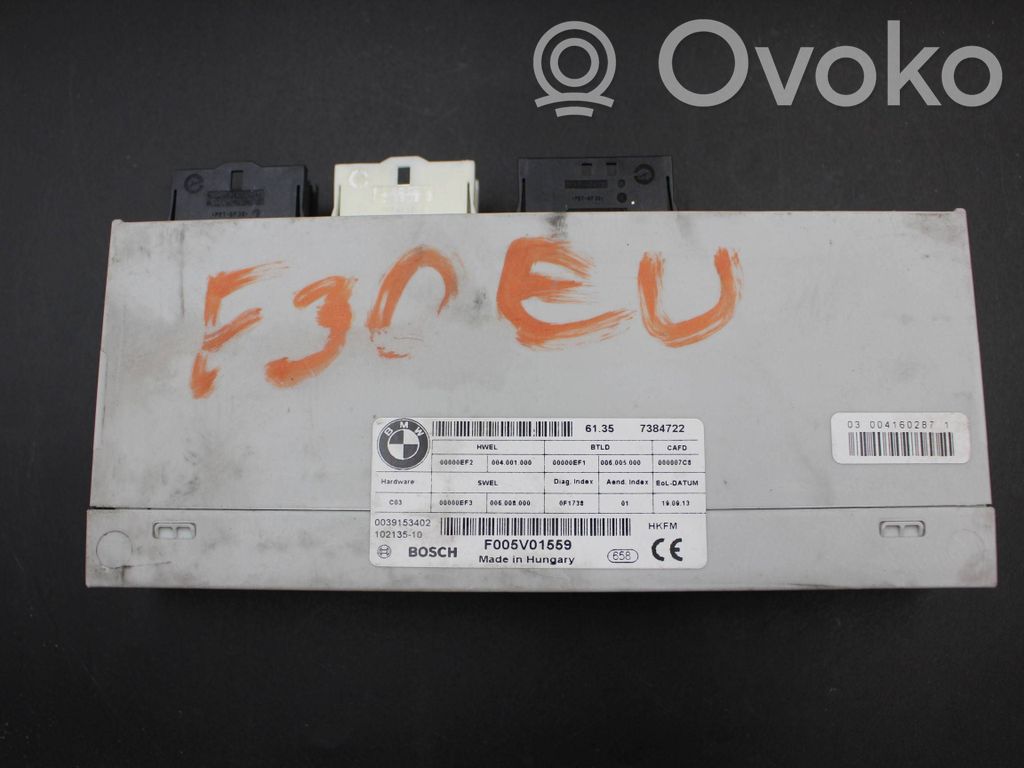 Sterownik / Moduł elektrycznej klapy tylnej / bagażnika   7384722,000007C8,00000EF,006005000