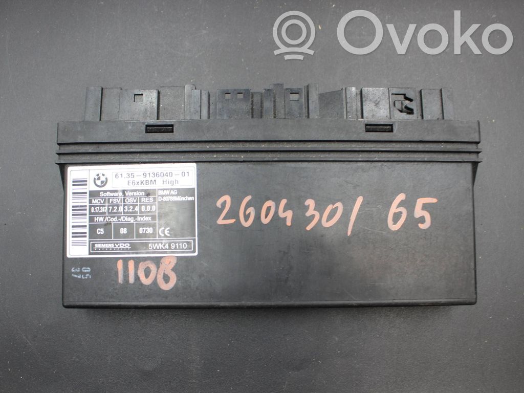 BMW 5 E60 E61 Komforto modulis 