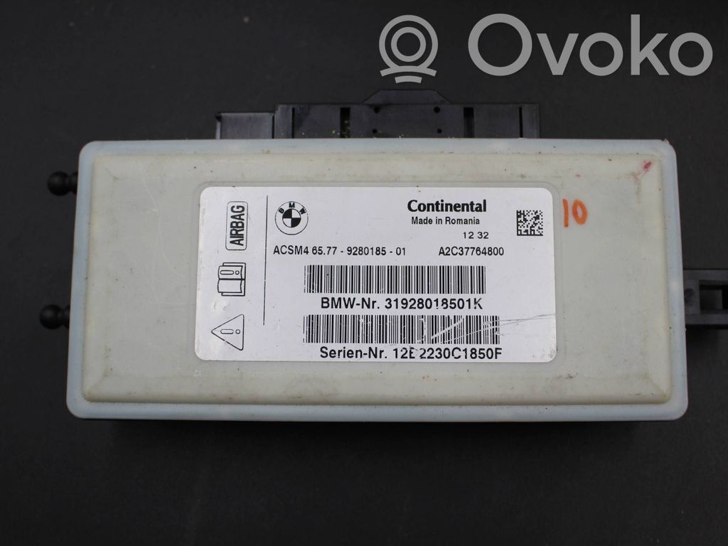 Sterownik / Moduł Airbag   9280185,A2C37764800