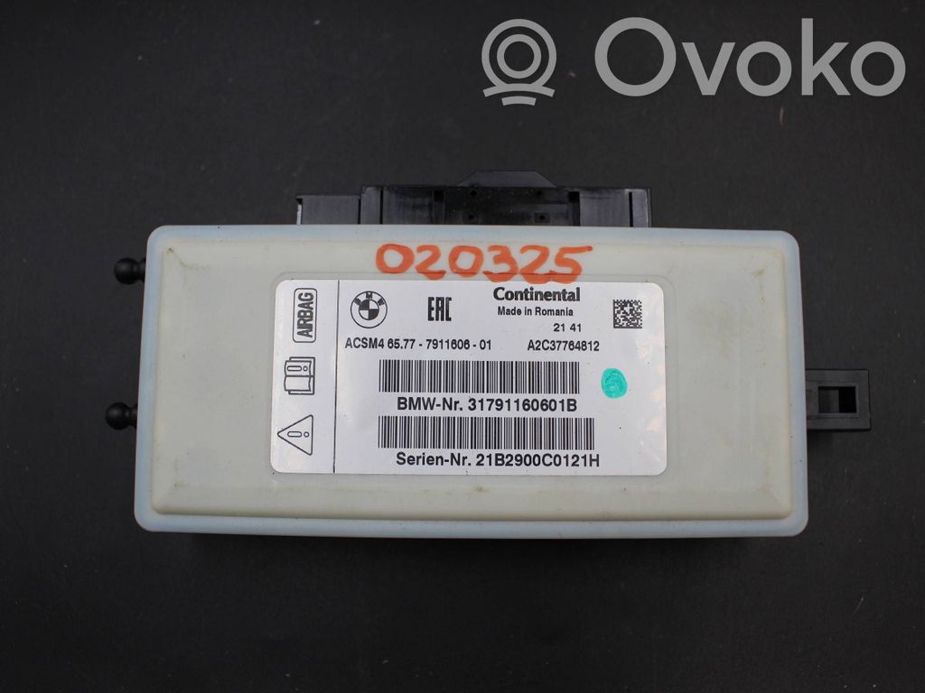 Sterownik / Moduł Airbag   7911606,31791160601